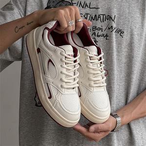 Calzado deportivo de diseño innovador, versátil y casual para hombre, modelo nuevo de primavera 2025, zapatillas blancas transpirables de malla. - Product Image 1