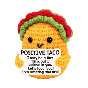 Mini taco positivo emoción inspirado pepinillo pato patata hecho a mano lindo escritorio decoración ganchillo animales para papá cumpleaños regalo <span class=keywords><strong>de</strong></span> Navidad - Product Image 1