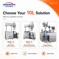 Homogénéisateur sous vide de laboratoire 10L 2026, émulsifiant à cisaillement élevé, mélangeur SUS304 pour formules cosmétiques, shampoings, aliments, petit studio de R&D