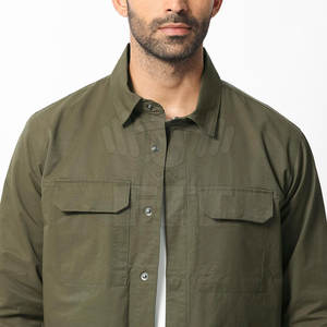 เสื้อกันลมอเนกประสงค์สำหรับผู้ชายเสื้อผ้ากลางแจ้งผ้าแคนวาสสำหรับฤดูใบไม้ผลิดีไซน์ชั้นนำตามสั่ง2025 - Product Image 5