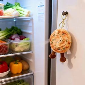 Llavero con Forma de Panqueque de Aceite de Cebolla - Accesorio Creativo, Divertido <span class=keywords><strong>para</strong></span> Amantes de la Comida, Colgante <span class=keywords><strong>para</strong></span> Bolsa, Regalo Festivo - Product Image 1