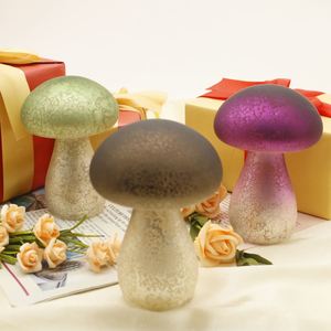 Newly Arrived Glass <b>Mushroom</b> Crafts <b>Christmas</b> Tabletop <b>Ornament</b> - Product Image 1