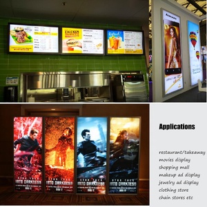 Ánh Sáng Đường Phố Quảng Cáo Poster Thép Không Gỉ Hình Chữ Nhật Slim <span class=keywords><strong>Snap</strong></span> Khung <span class=keywords><strong>Led</strong></span> Menu <span class=keywords><strong>Light</strong></span> <span class=keywords><strong>Box</strong></span> Cho Nhà Hàng - Product Image 6