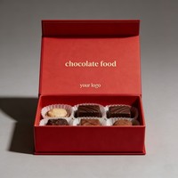 Boîte cadeau de luxe personnalisée pour chocolats avec séparateur, finition mate, boîte à bonbons, boîte d'emballage à fermeture magnétique pour chocolats