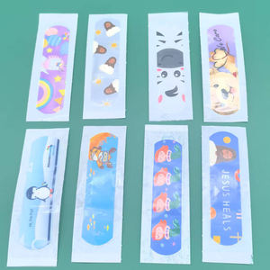 ผ้าพันแผลกันน้ำสำหรับเด็กปลอดภัยต่อการแพ้ชุดพยาบาลสำหรับโรงเรียนเป็นกลุ่ม100ชิ้น - Product Image 4