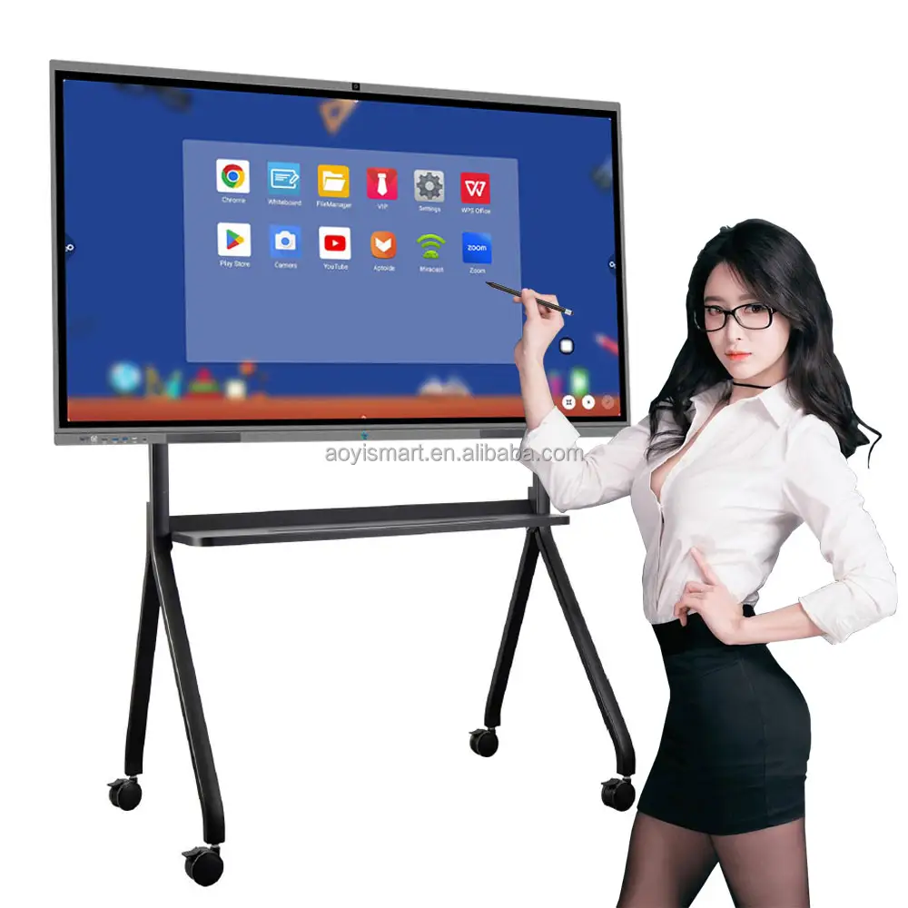 Papan pintar untuk sekolah digital papan pintar interaktif papan tulis interaktif dengan kamera multi menulis papan putih interaktif