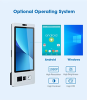 Sistema POS Android/Windows de Montaje en Pared con Escáner de Código de Barras OEM para Bares/Restaurantes y Tiendas Minoristas, Lector de Código de Barras Opcional