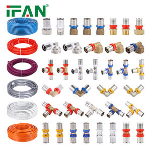 IFAN Usine Grossiste Raccord à Sertir en Laiton Égal Type <span class=keywords><strong>TH</strong></span>/U, Raccord à Compression en Laiton, Coude, Té, Manchon pour Tubes PEX - Product Image 1