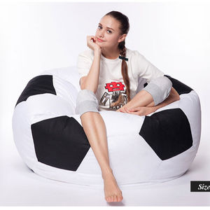 Large Soccer Ball Lounge Living Room <strong>Chair</strong> Sofa <strong>Football</strong> Shape Sports <strong>Bean</strong> <strong>Bag</strong> Cover <strong>Chair</strong> - Product Image 2