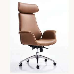 chaise de bureau en cuir moderne et confortable 36028-0186 - Product Image 1