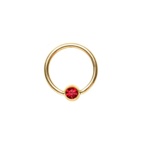 Cincin tindik hidung, perhiasan berlapis emas padat, cincin manik tawanan baja bedah BCR cincin hidung unik