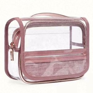 Trousse de Toilette Suspendue Imperméable en PVC Transparent avec Fermeture Éclair, Personnalisable avec Logo et Lettres, pour Voyage, Vente en Gros par Design Factory - Product Image 5