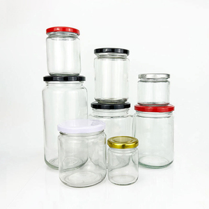 Hot bán Chất lượng cao tùy chỉnh đa chức năng nhà bếp Vòng rõ ràng <span class=keywords><strong>Glass</strong></span> lưu trữ <span class=keywords><strong>Jar</strong></span> với nắp màu đen cho thực phẩm - Product Image 1