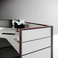 Bureau de direction moderne de luxe en forme de U et chaise Prix de gros Poste de travail avec lit Bureaux de direction