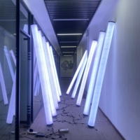 Tube lumineux LED sur pied de 2,5 m, 3D DMX RGB, diamètre 150 mm, éclairage de scène à pixels pour événements et sonorisation