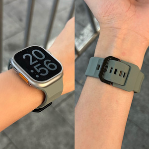 Correa de Reloj Deportiva de Silicona, Correa Suave Impermeable Compatible con Relojes Inteligentes de 38 40 41 42 44 45 49 mm <span class=keywords><strong>para</strong></span> Hombre y Mujer - Product Image 4