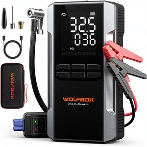 WOLFBOX MegaVolt 16 Air 3000A Démarreur de batterie portable avec compresseur d'air 59,2 Wh 160 PSI, charge rapide 65 W, pack batterie 12 V - Product Image 1