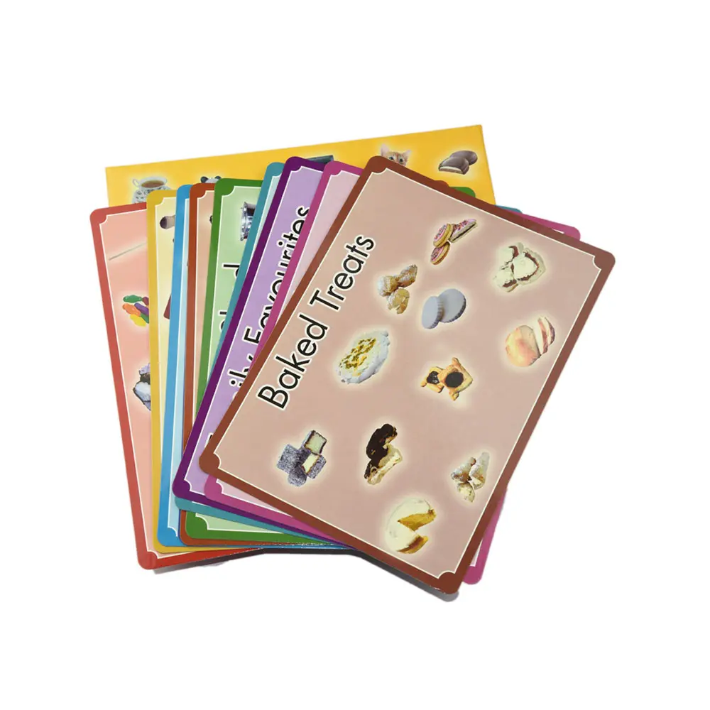 Benutzer definierte gedruckte pädagogische Spielzeug-Karteikarten mit Box
