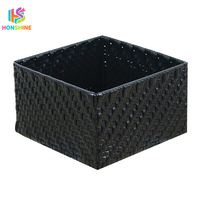 Petits paniers tissés en bambou |   Paniers de fleurs de mariage remplis de pétales |   Personnalisé avec des matériaux naturels en plusieurs couleurs