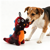 Jouets à mâcher interactifs pour chiens, accessoires pour animaux de compagnie, jouets à mâcher pour chiens multi-imprimés, jouets à mâcher pour chiens durables avec sonnettes en forme de dragon