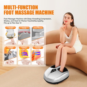 Masseur ergonomique pliable pour pieds et mollets avec compression d'air thermique pour une meilleure circulation et un meilleur sommeil - Product Image 6