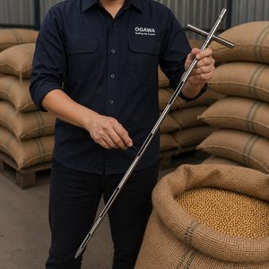 Durable ACC3510 Aluminum Carbon Alloy Grain Sampling Probe 100cm <b>Double</b> Tube Sampler for Rice Corn Soybean Seed - Product Image 1