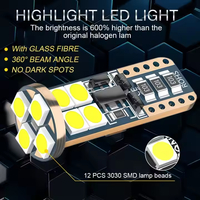 Auto-Innen leuchten T10 3030 12SMD 168 194 LED-Lampe 6000K Weiß W5W LED-Auto lampe 12V für das Styling der Autos eiten glühbirne