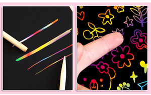 Libro de Pintura y Colorear Personalizado con Tapa Blanda, Papel Kraft, Diseño <span class=keywords><strong>Arco</strong></span>íris Mágico para Rascar, Impresión de Libros de Rompecabezas para Niños - Product Image 6