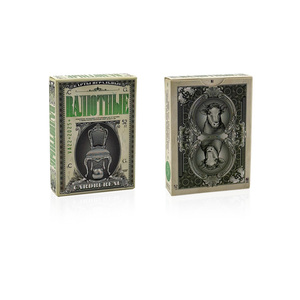 Cartes à Jouer en Papier <span class=keywords><strong>de</strong></span> 310 g/m² à Noyau Doré Noir, Imperméables, Robustes, au Design Personnalisé, pour Casino, Sport, TCG, Mignonnes, Vente Directe en Gros - Product Image 4