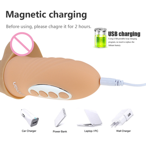 Boîte personnalisée gratuite-Chauffage réaliste gode vibrateur télescopique 10 vitesses doux énorme pénis G Spot vagin <span class=keywords><strong>Anus</strong></span> masturbateur - Product Image 4