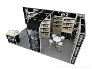 3m x 6m Expo Display Stand Ausstellung Shotshow Stand mit Slatwall