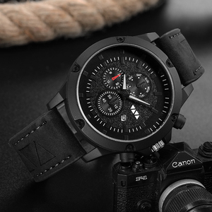 นาฬิกาโครโนกราฟผู้ชายขนาดใหญ่พิเศษ ขอบหน้าปัดแบบทาคีมิเตอร์ ประดับโรสโกลด์ หน้าปัดสีดำ - Product Image 5