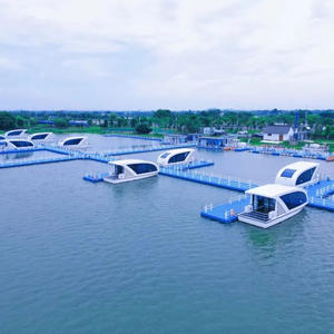 Capsule spatiale flottante péniche nouvelle maison mobile maison flottante préfabriquée en acier pour l'extérieur petite maison bateau de luxe - Product Image 2