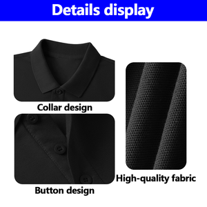 <span class=keywords><strong>Abbigliamento</strong></span> da Golf con Logo Personalizzato Ricamato o Stampato, T-Shirt Polo Sportive in Cotone e Poliestere per Uomo - Product Image 4