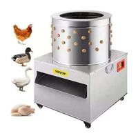 Machine à plumer les poulets électriques pour poulets, canards, oies et pigeons, plumeuse à poulet avec pot de trempage