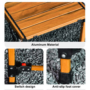 Nouvelle conception 2025, table de camping pliable pour pique-nique, barbecue, IGT, en alliage d'aluminium - Product Image 5