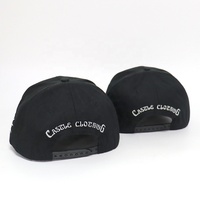 Gorras de Béisbol Deportivas para Hombre, de Acrílico Negro, con Logotipo Bordado en 3D Personalizado, de 6 Paneles, Estructuradas, a la Moda, Precio Económico, Gran Venta