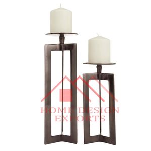 Portavelas de Aluminio Fundido de Diseño en Metal de Aluminio Crudo - Product Image 6