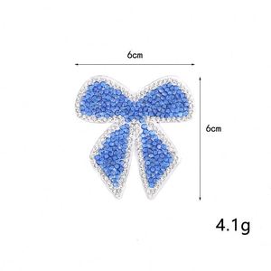 Nouvelles appliques en strass brillantes et colorées, à coller ou à repasser, en forme de nœud, pour la décoration des vêtements et des sacs - Product Image 5