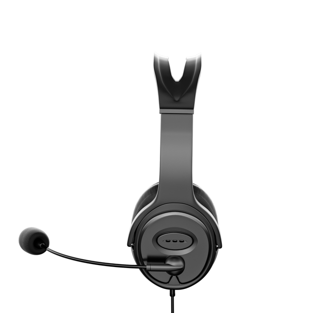High Quality Wired ENC Conference USB Headphone Microphone Noise Reduction Business Call Center Leather Helmet for Mobile Phone