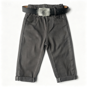 Pantalones largos informales y cómodos para niños, pantalones suaves, ligeros, con cintura elástica, holgados, agradables para la piel, de nailon/algodón, para la escuela y el día a día - Product Image 4