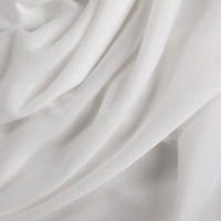 Tissu en polyester blanc pour sublimation, voile en polyester filé, impression numérique AOP, utilisé pour les chemises d'été