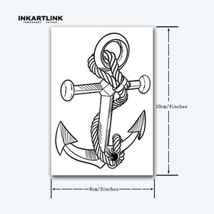 <span class=keywords><strong>Tatuaje</strong></span> Temporal Realista <span class=keywords><strong>de</strong></span> Ancla Náutica al por Mayor, Adhesivo Semipermanente <span class=keywords><strong>de</strong></span> Larga Duración (2 Semanas/15 Días) para Arte Corporal en Brazos <span class=keywords><strong>de</strong></span> Hombres y Mujeres - Product Image 4
