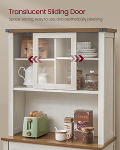 <span class=keywords><strong>VASAGLE</strong></span>-<span class=keywords><strong>Armario</strong></span> <span class=keywords><strong>de</strong></span> <span class=keywords><strong>almacenamiento</strong></span> independiente grande con cajón, aparador blanco, con luces y estación <span class=keywords><strong>de</strong></span> carga - Product Image 6