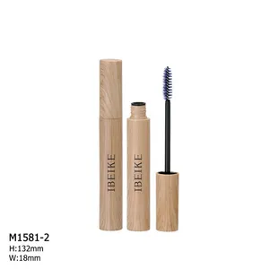 Simple and elegant imitation wood plastic ciliary cream container tube makeup eyelash package material