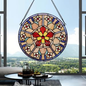 Ventana de Vidrio Sólido Estilo Europeo Floria Design de 12 Pulgadas, Alta Transmitancia de Luz, Decoración para Cocina, Dormitorio, Sala de Estar - Product Image 5