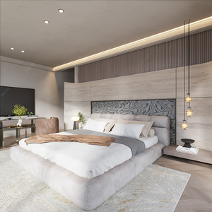 Diseño de Interiores de Casa Directo de Fábrica, Diseño de Interiores Moderno y Minimalista con Vista al Mar, Renderizado 3D, Decoración <span class=keywords><strong>del</strong></span> Hogar - Product Image 4