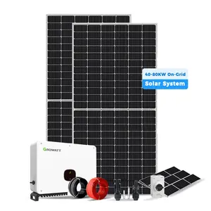 Juego completo Giftsun Venta caliente Pv Energy Power 40Kw Sistema solar completo en la red 80Kva 60Kva 50Kva Sistema de energía solar Kit de casa