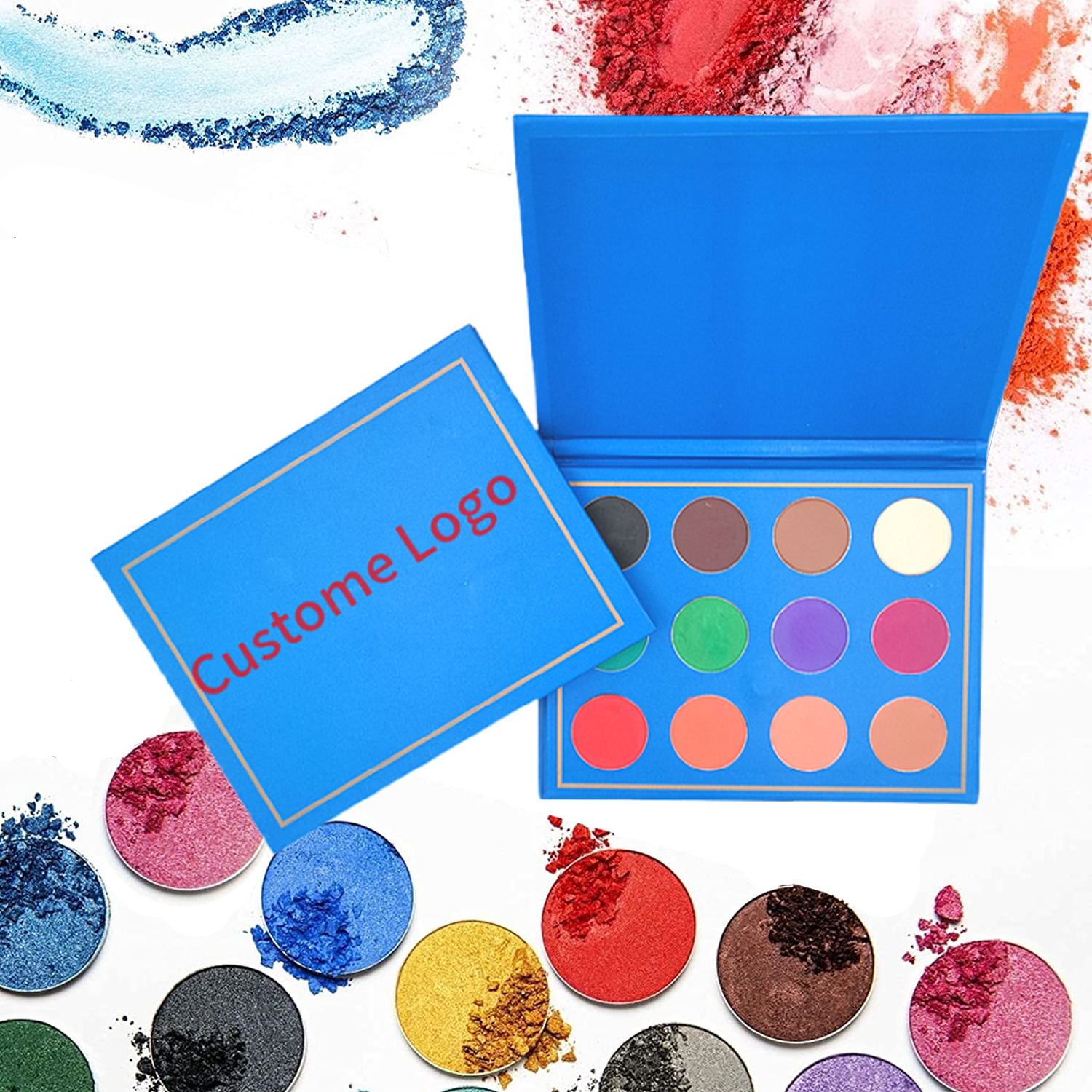 Яркие матовые тени для век без жестокости с высоким пигментом, не выцветают, для начинающих, легко наносить косметический макияж