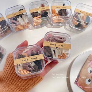 Box-Paket 10 Stück Set trend ige nackte klassische matte Kunststoff Haarschmuck kleine Klauen clips Mini bunte Haar Krallen für Kinder - Product Image 4